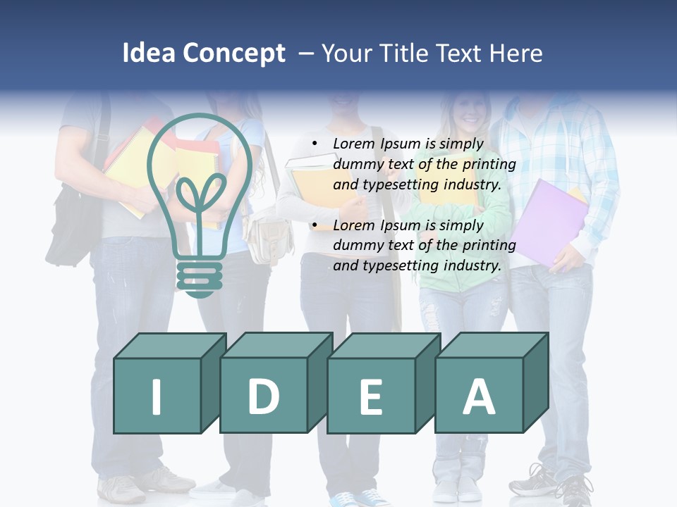 Study Class Girl PowerPoint Template