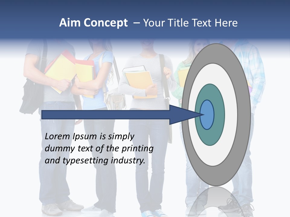 Study Class Girl PowerPoint Template