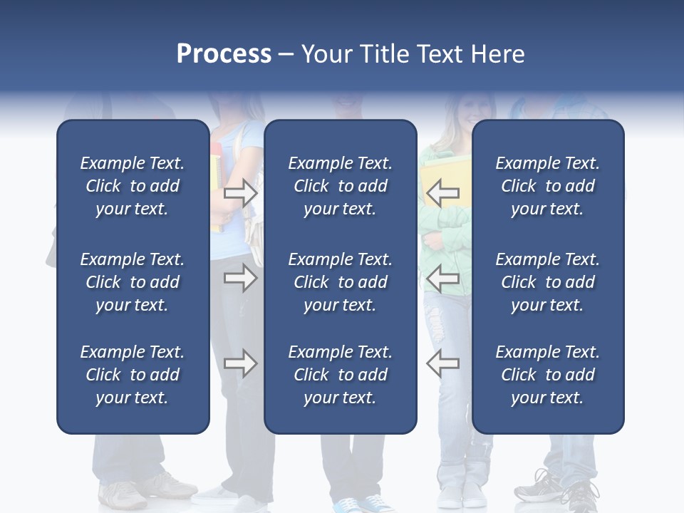 Study Class Girl PowerPoint Template