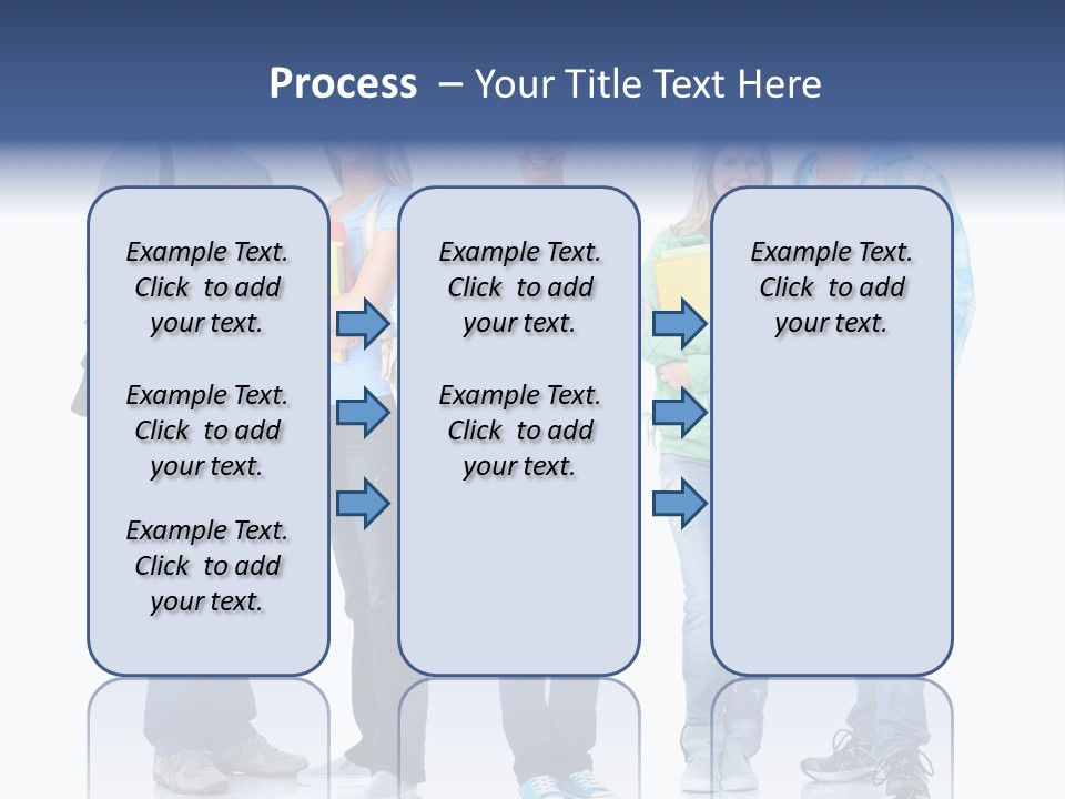 Study Class Girl PowerPoint Template