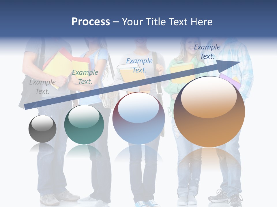 Study Class Girl PowerPoint Template