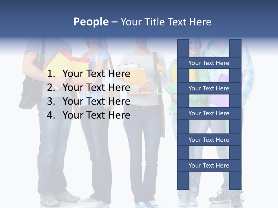 Study Class Girl PowerPoint Template