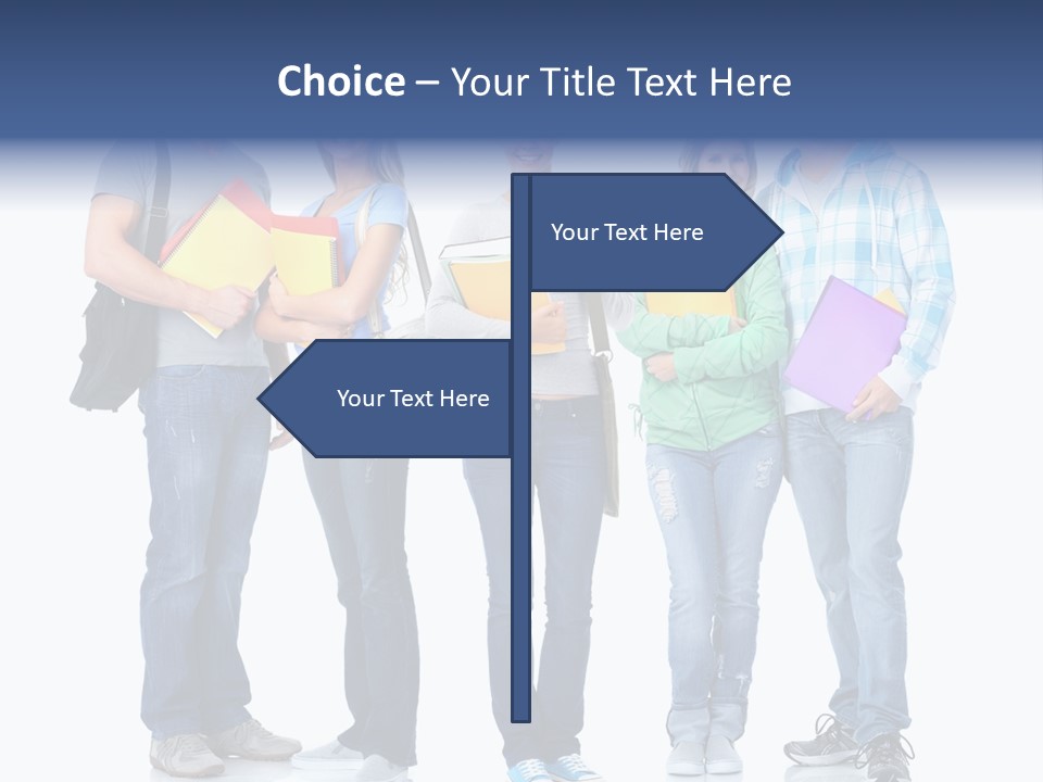 Study Class Girl PowerPoint Template