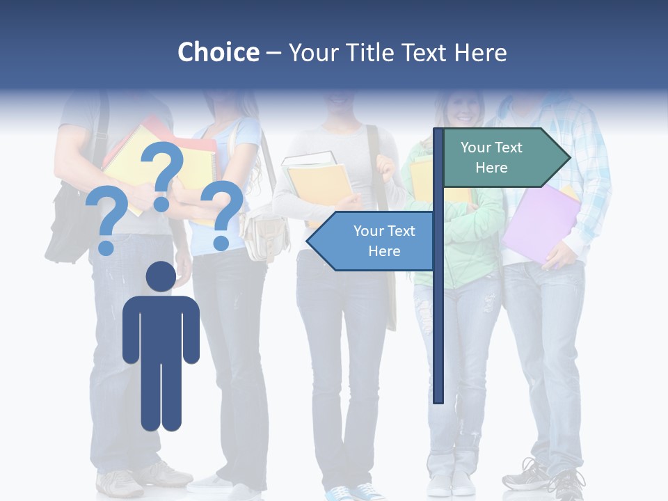 Study Class Girl PowerPoint Template