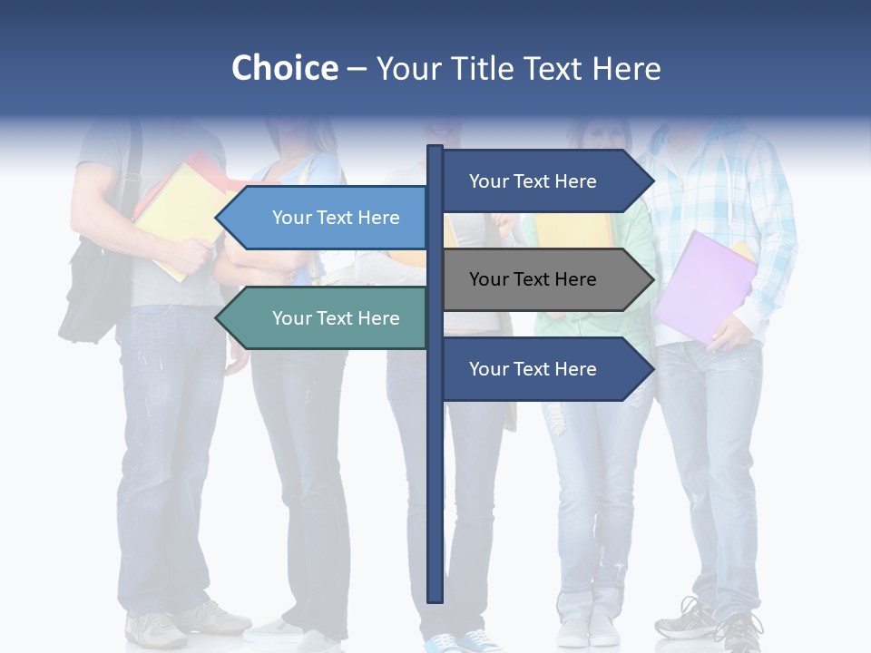 Study Class Girl PowerPoint Template