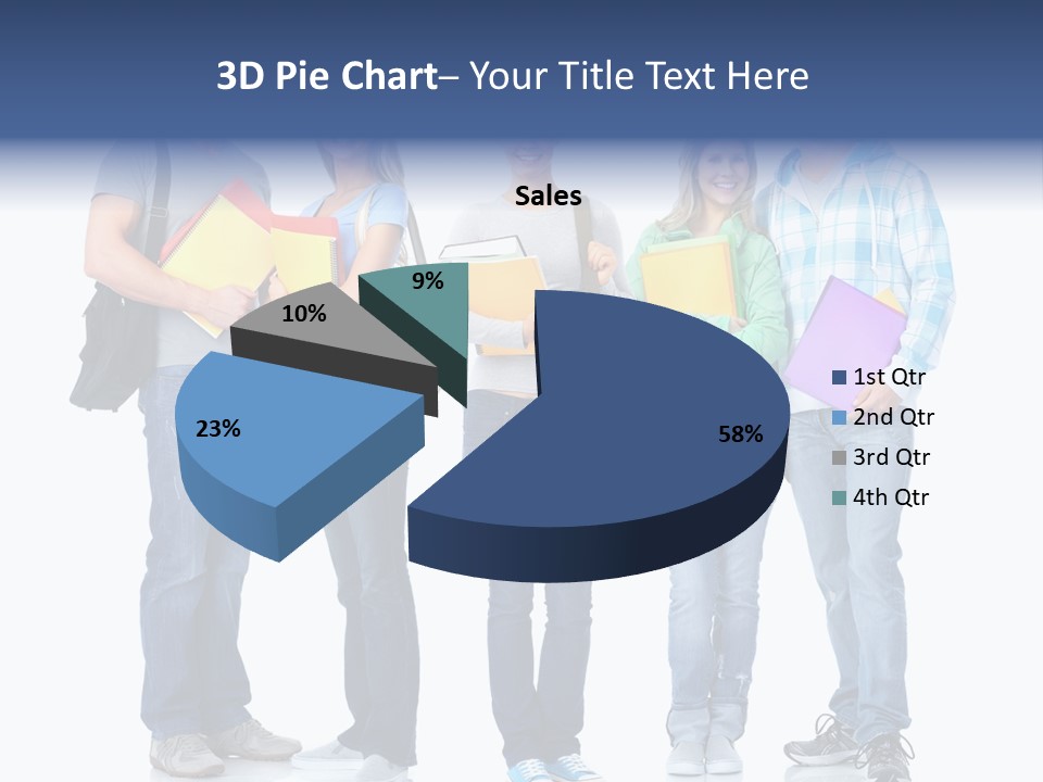 Study Class Girl PowerPoint Template
