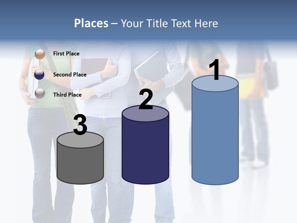 Woman Isolated Background PowerPoint Template