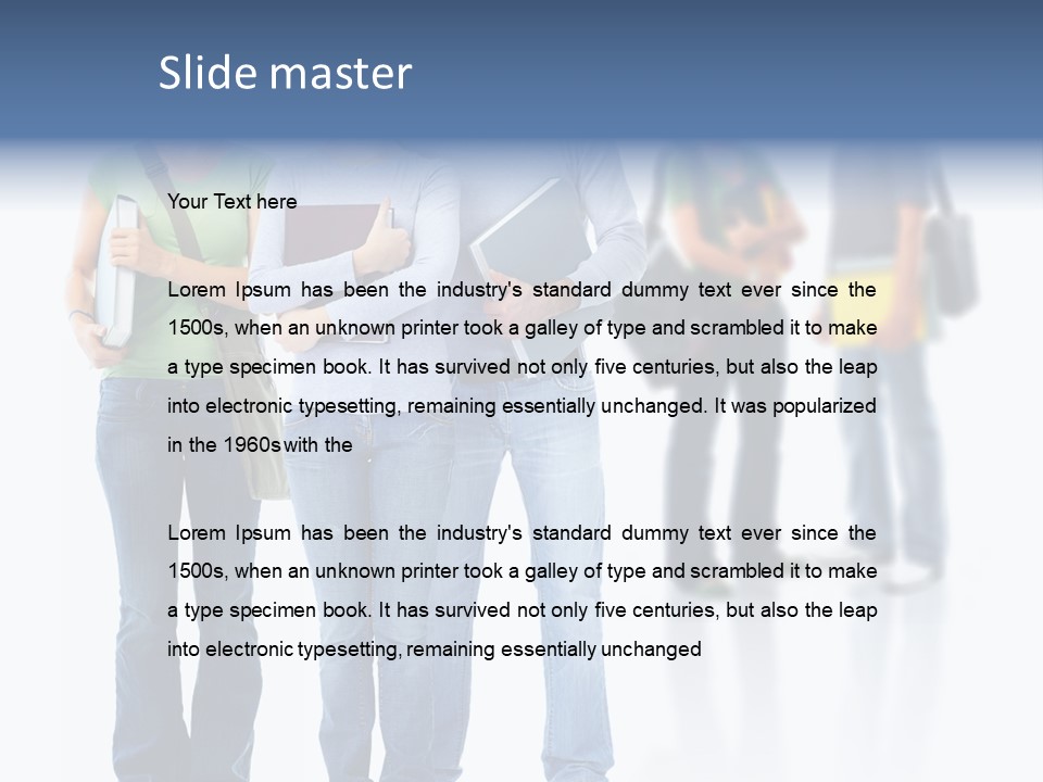 Woman Isolated Background PowerPoint Template