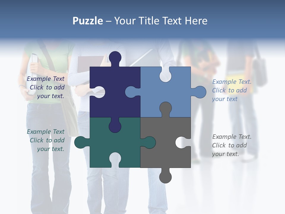 Woman Isolated Background PowerPoint Template