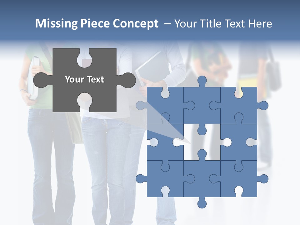 Woman Isolated Background PowerPoint Template