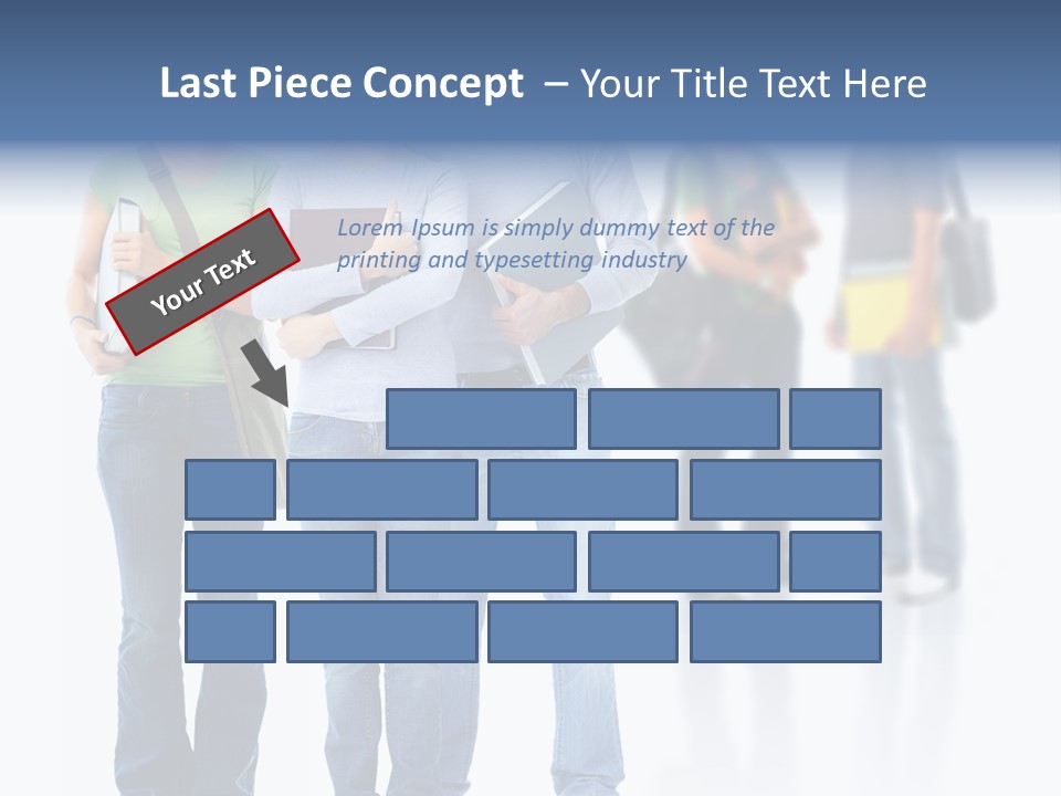 Woman Isolated Background PowerPoint Template