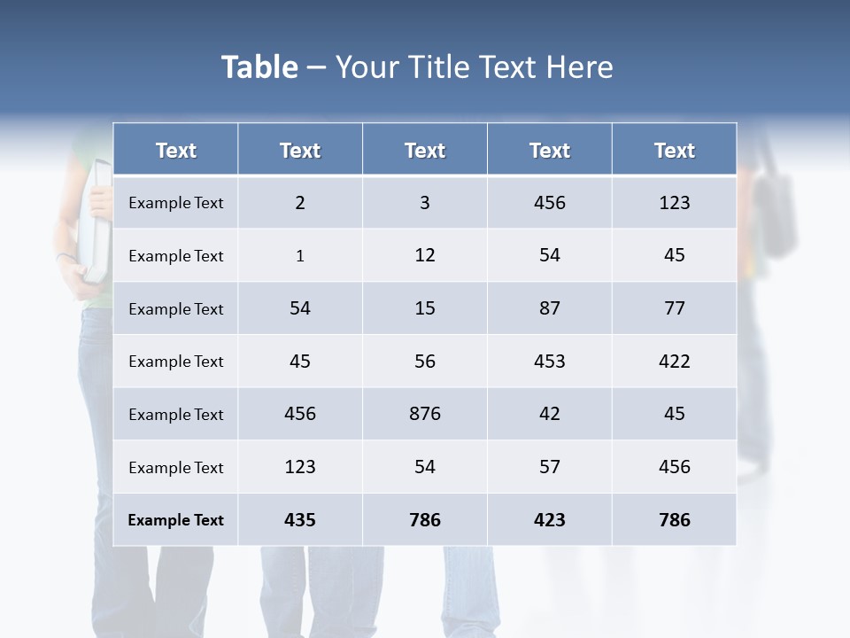 Woman Isolated Background PowerPoint Template