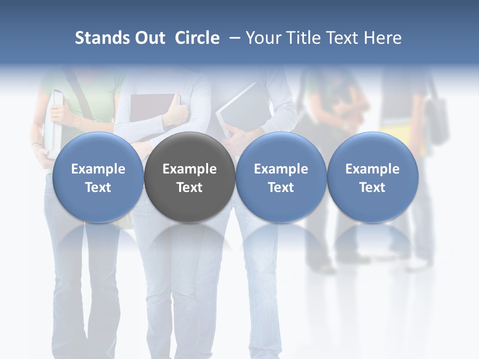 Woman Isolated Background PowerPoint Template