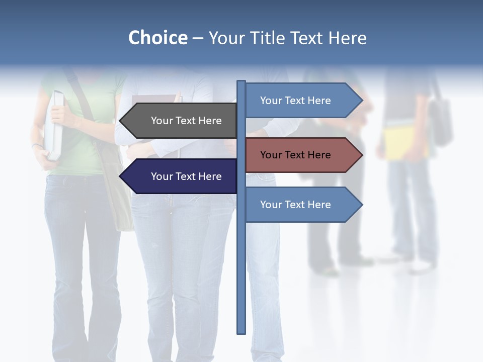 Woman Isolated Background PowerPoint Template