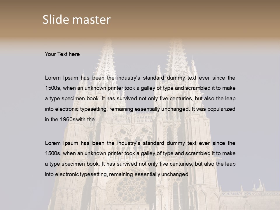 Tower Stone Mediaeval PowerPoint Template