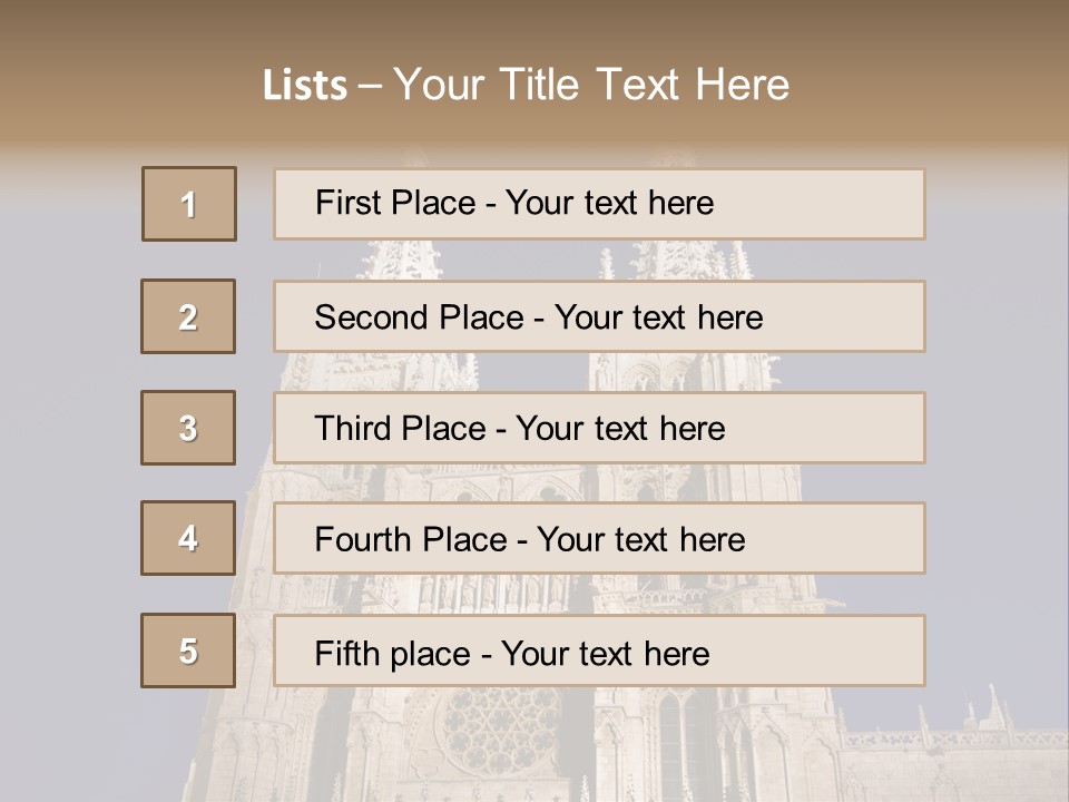 Tower Stone Mediaeval PowerPoint Template