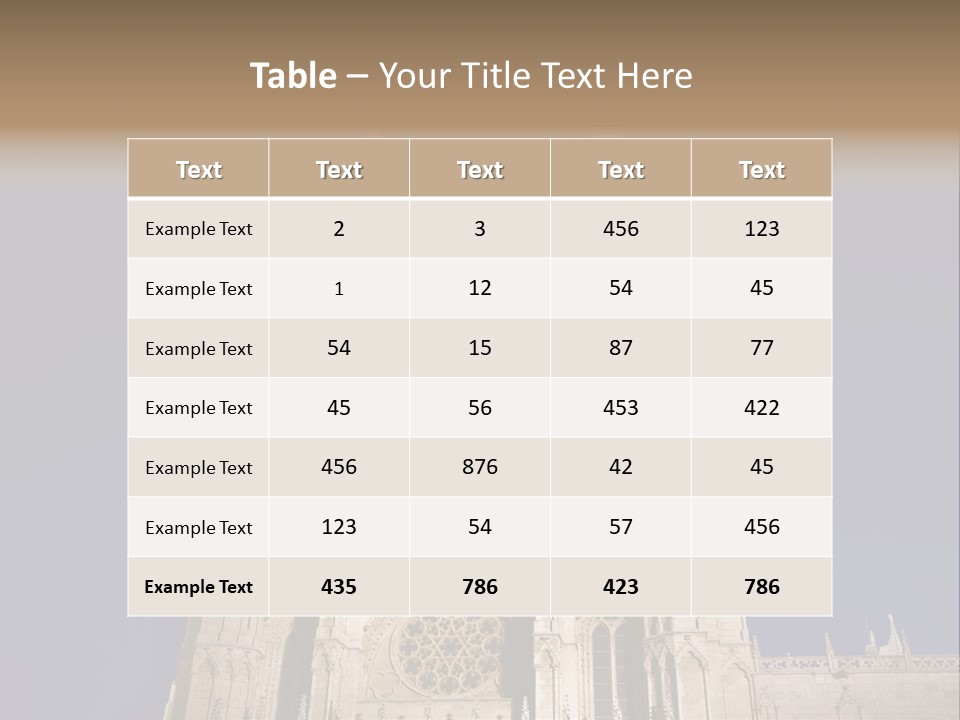 Tower Stone Mediaeval PowerPoint Template