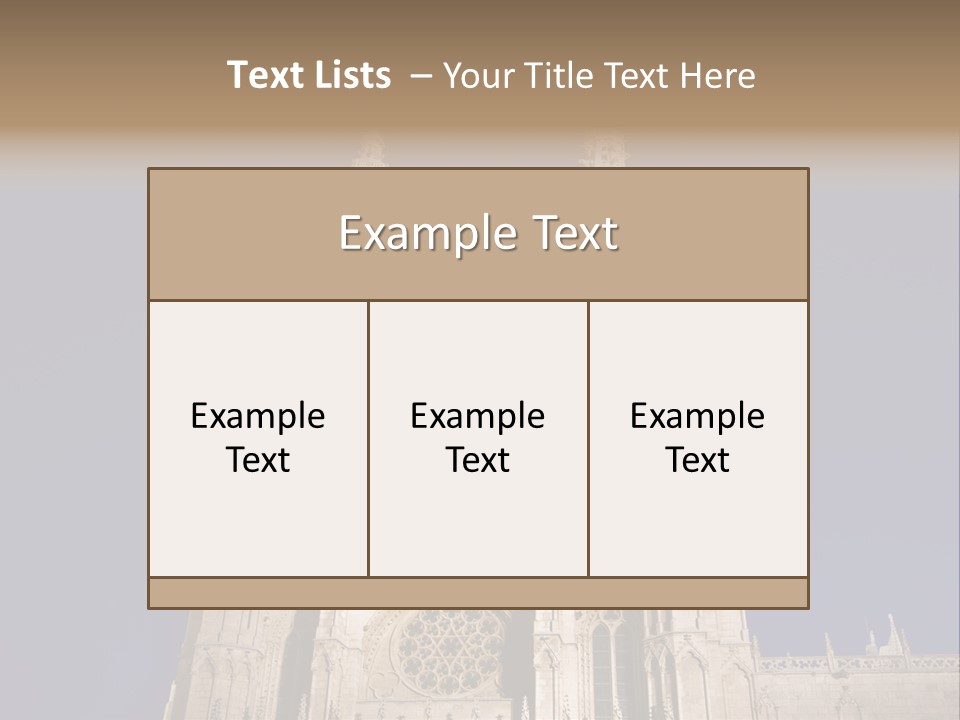 Tower Stone Mediaeval PowerPoint Template