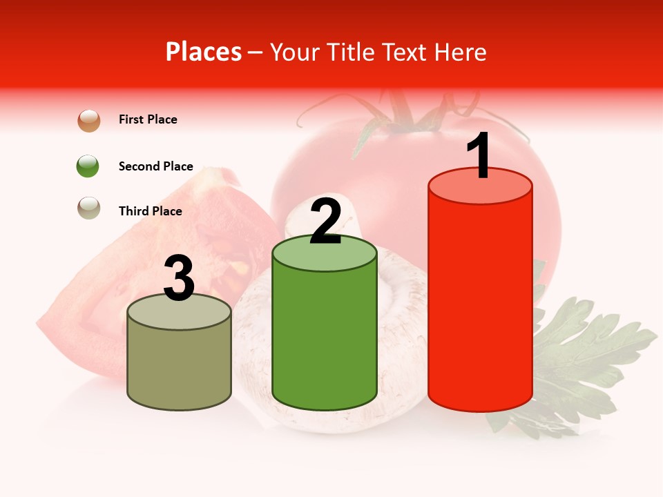Red Parsley Isolated PowerPoint Template