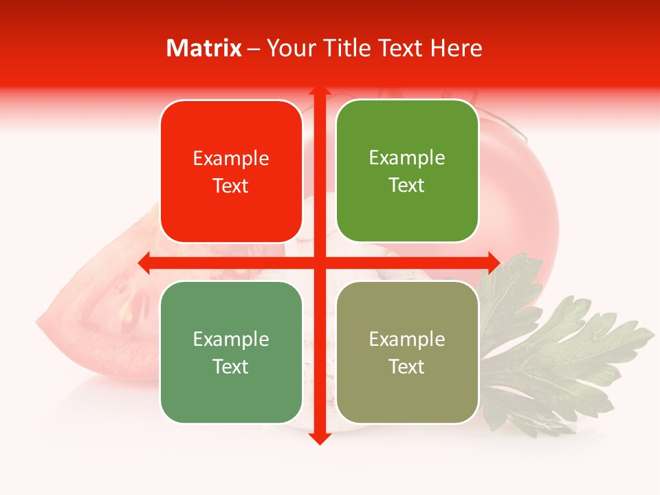 Red Parsley Isolated PowerPoint Template