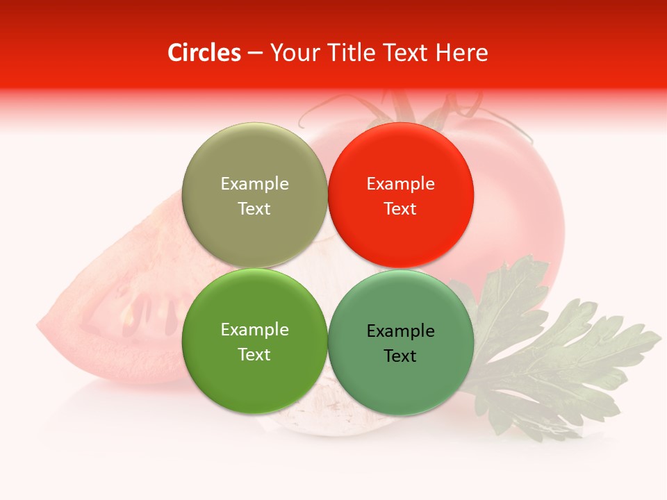 Red Parsley Isolated PowerPoint Template