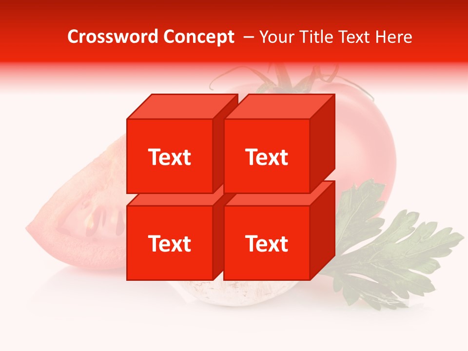 Red Parsley Isolated PowerPoint Template