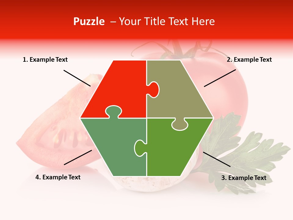 Red Parsley Isolated PowerPoint Template