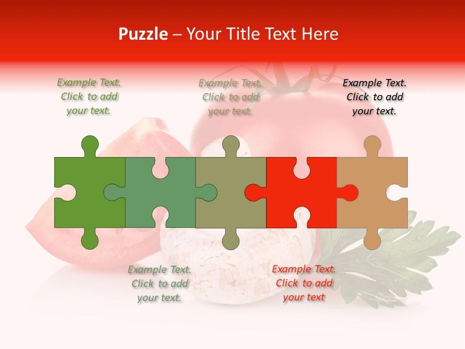 Red Parsley Isolated PowerPoint Template