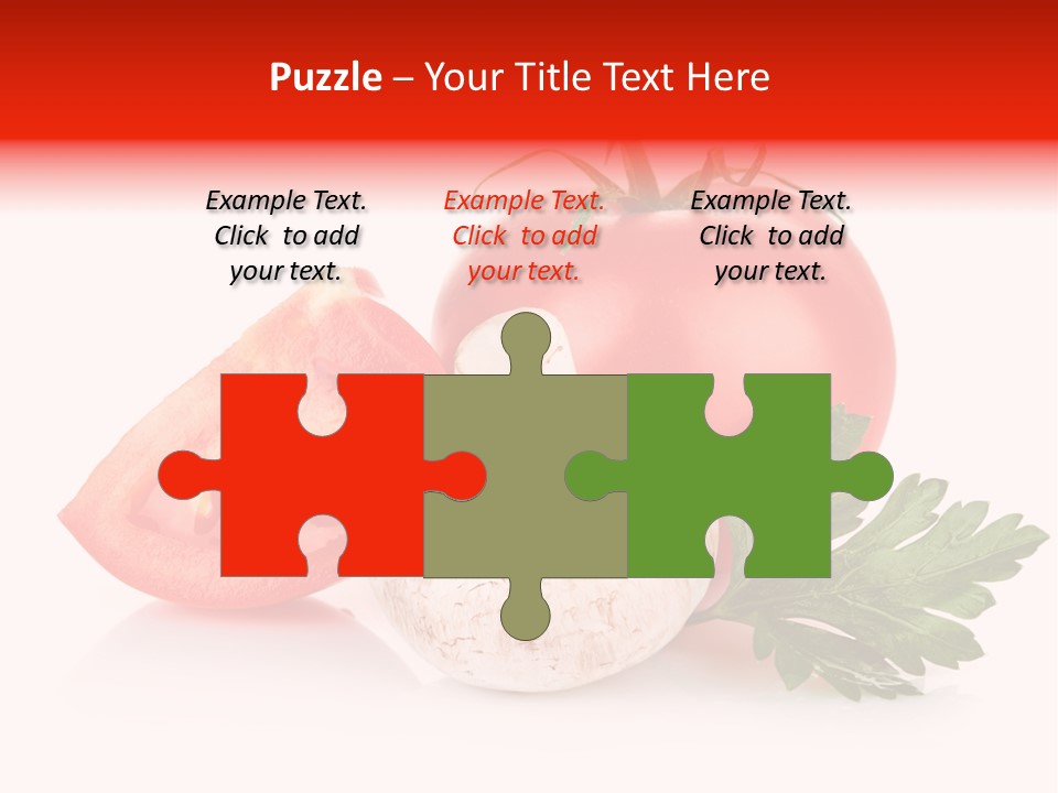 Red Parsley Isolated PowerPoint Template