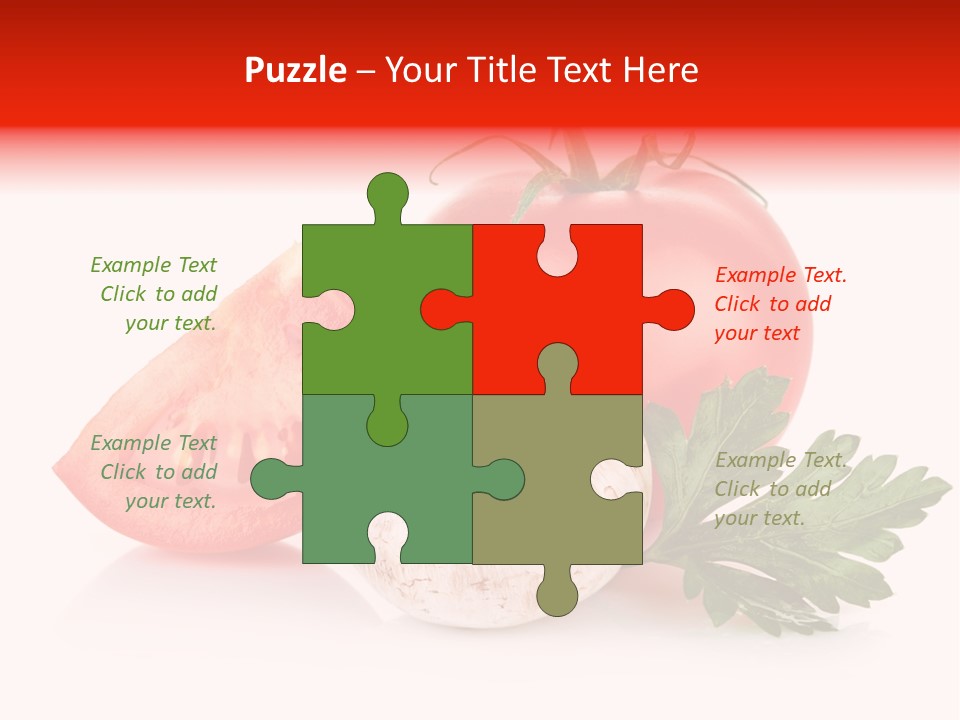 Red Parsley Isolated PowerPoint Template