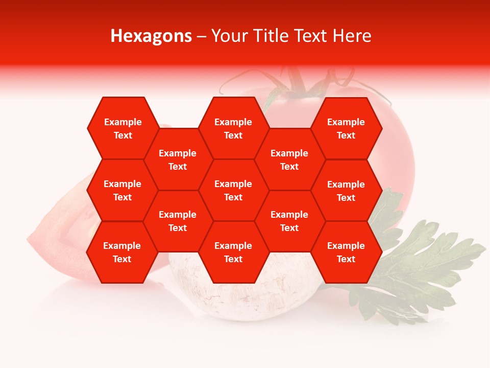Red Parsley Isolated PowerPoint Template