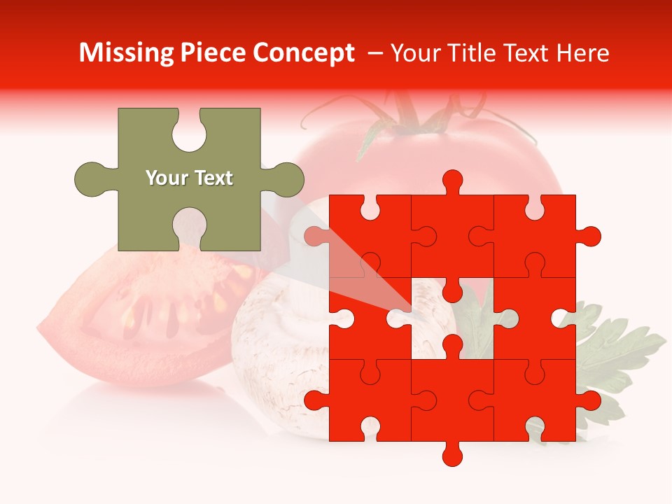 Red Parsley Isolated PowerPoint Template