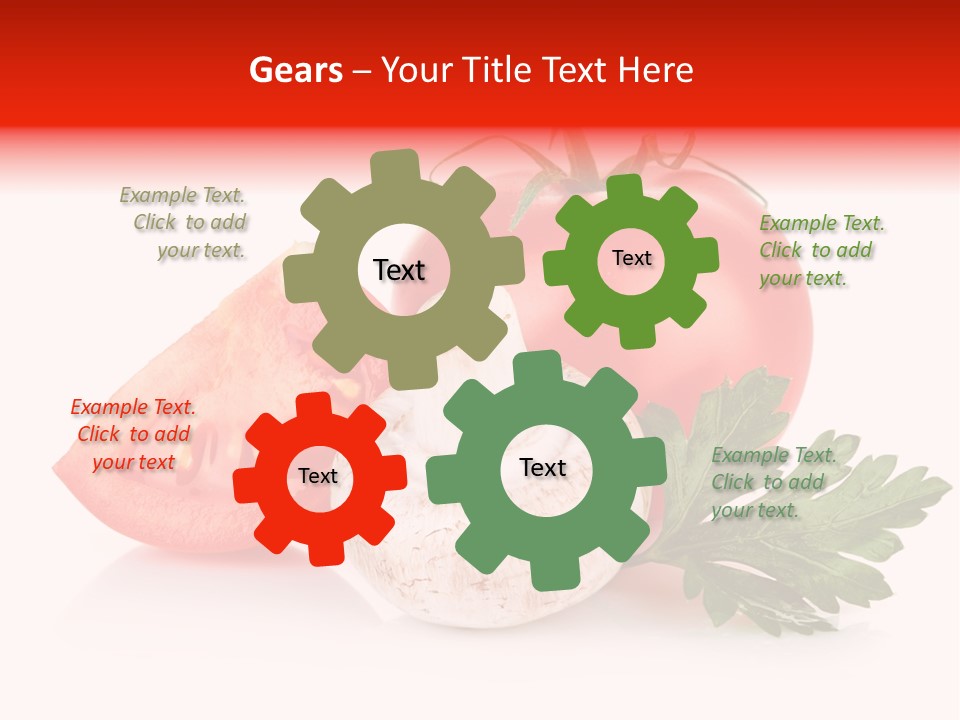 Red Parsley Isolated PowerPoint Template