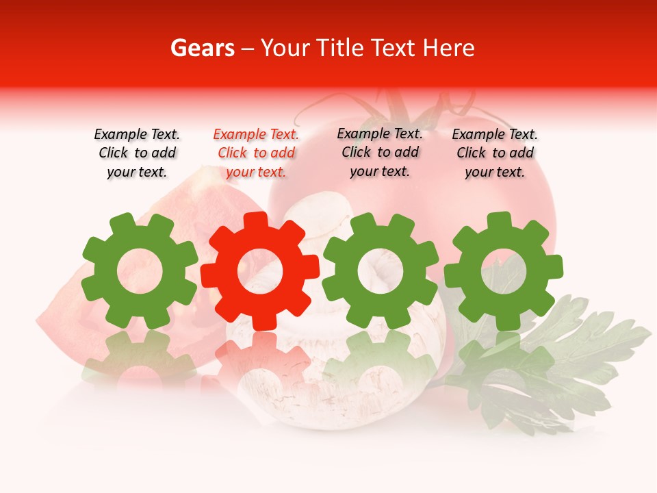 Red Parsley Isolated PowerPoint Template