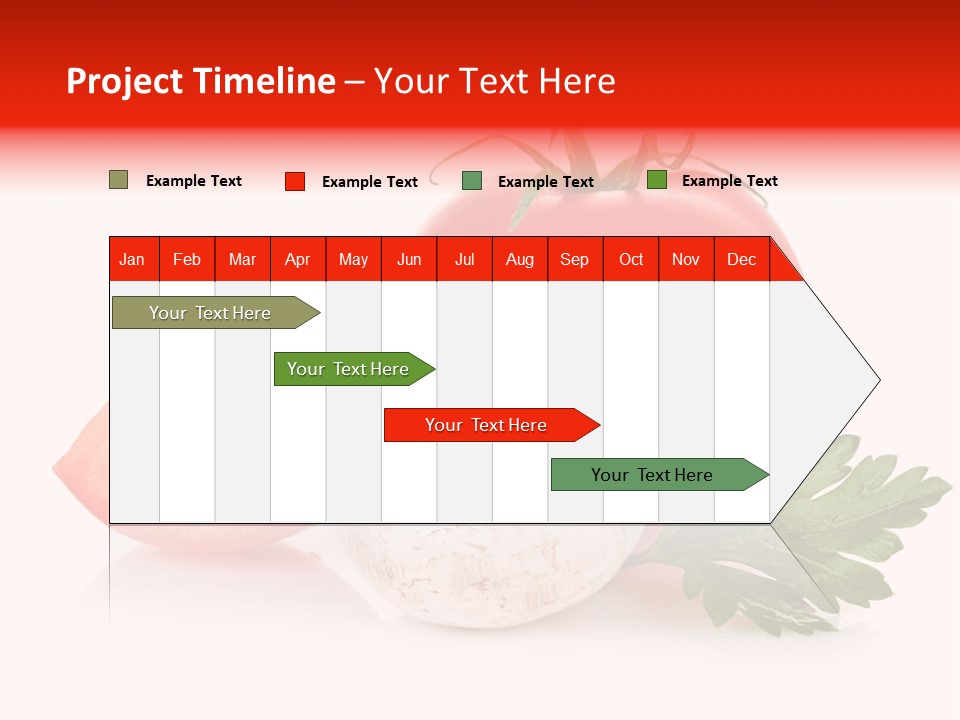Red Parsley Isolated PowerPoint Template
