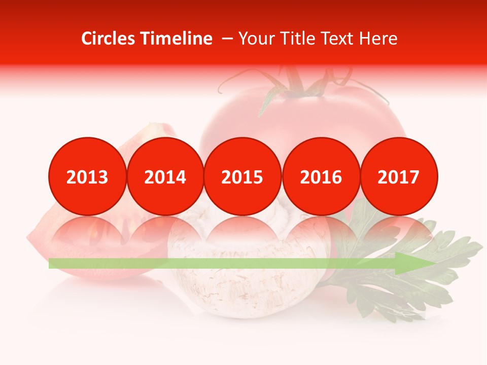 Red Parsley Isolated PowerPoint Template