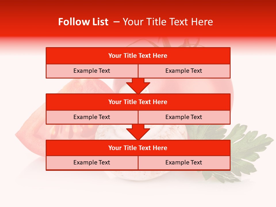 Red Parsley Isolated PowerPoint Template