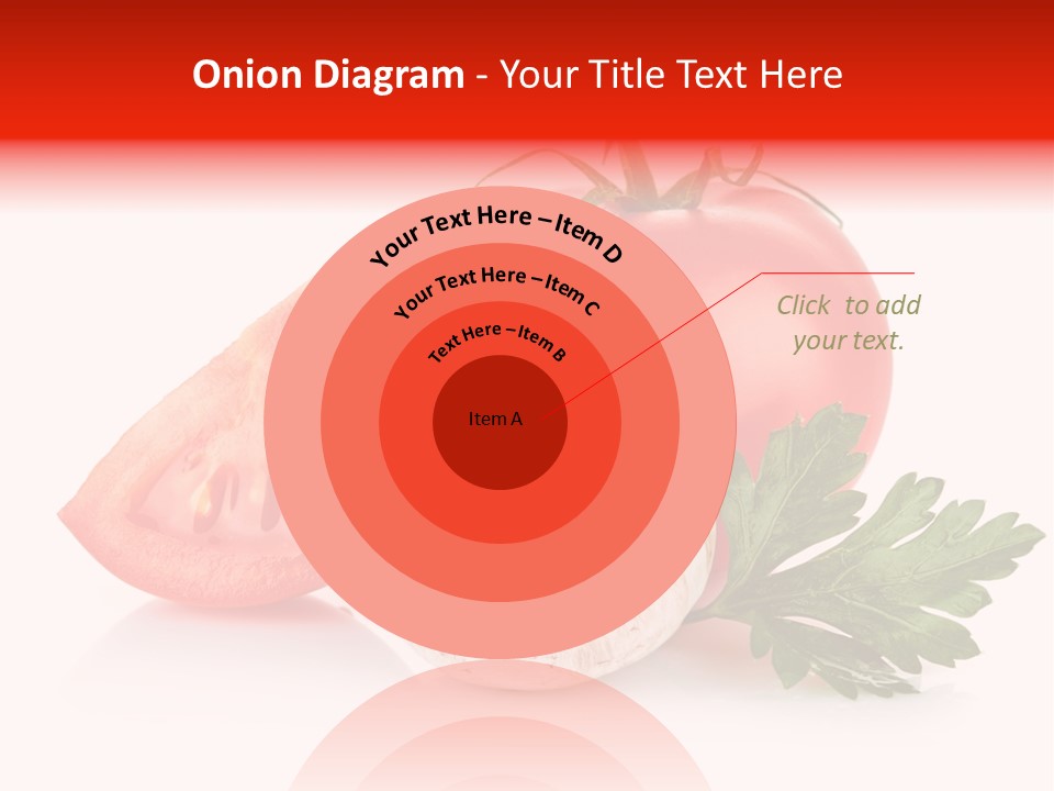 Red Parsley Isolated PowerPoint Template