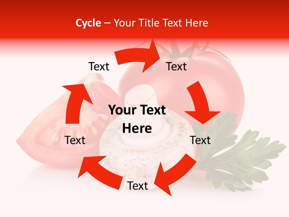 Red Parsley Isolated PowerPoint Template