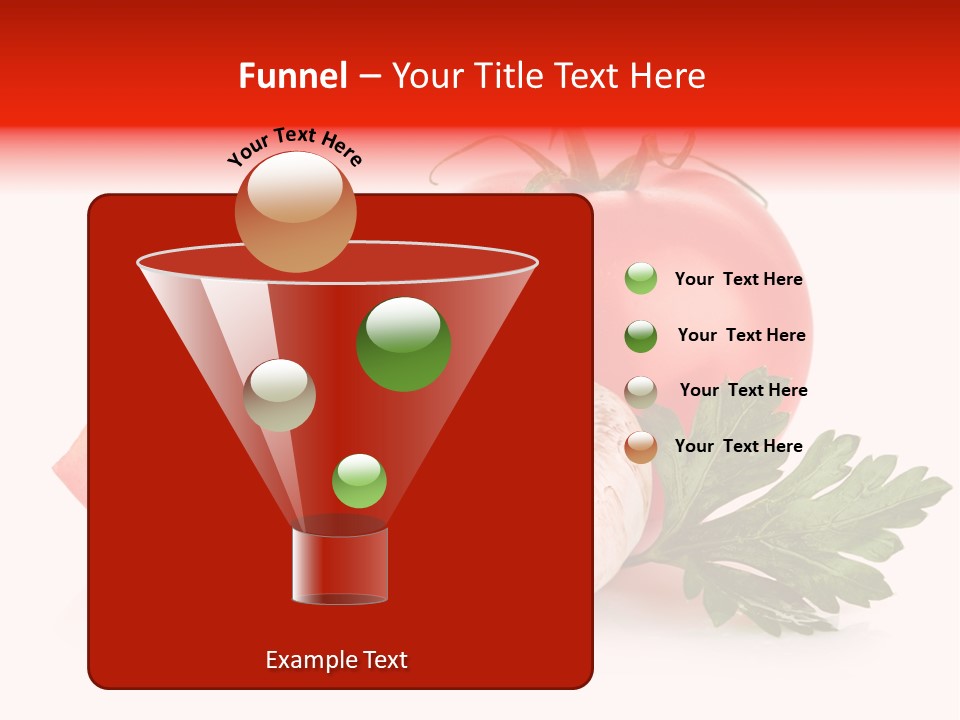 Red Parsley Isolated PowerPoint Template