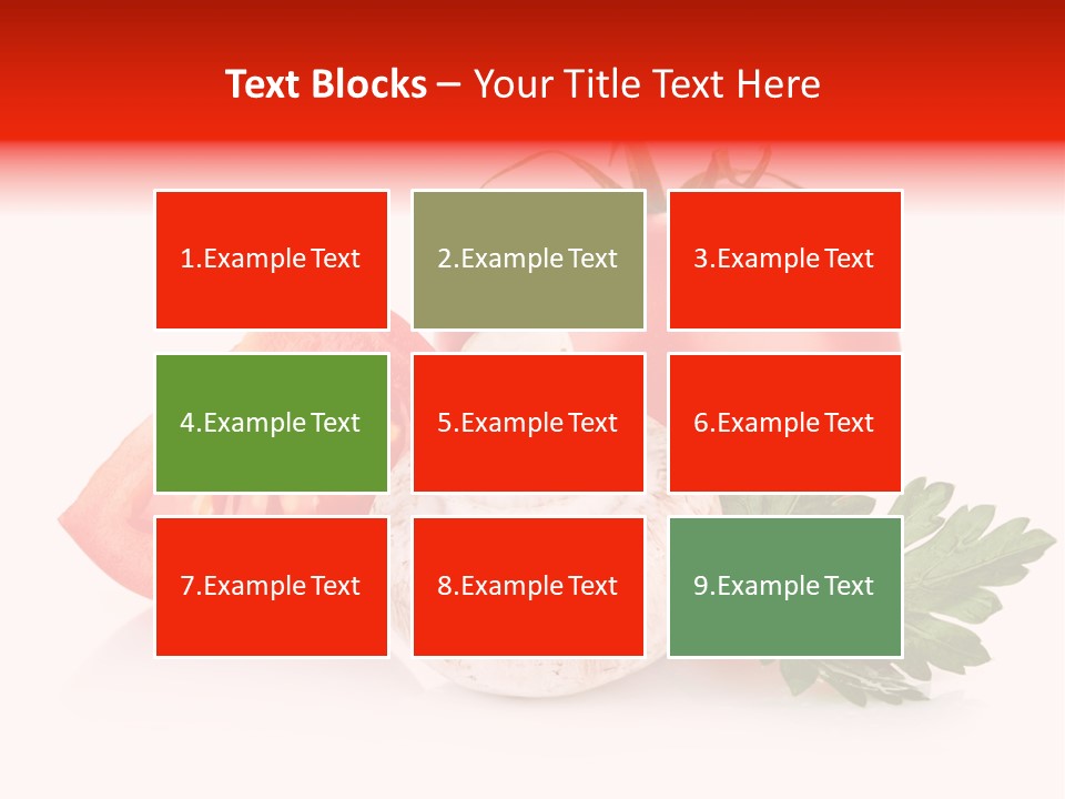 Red Parsley Isolated PowerPoint Template