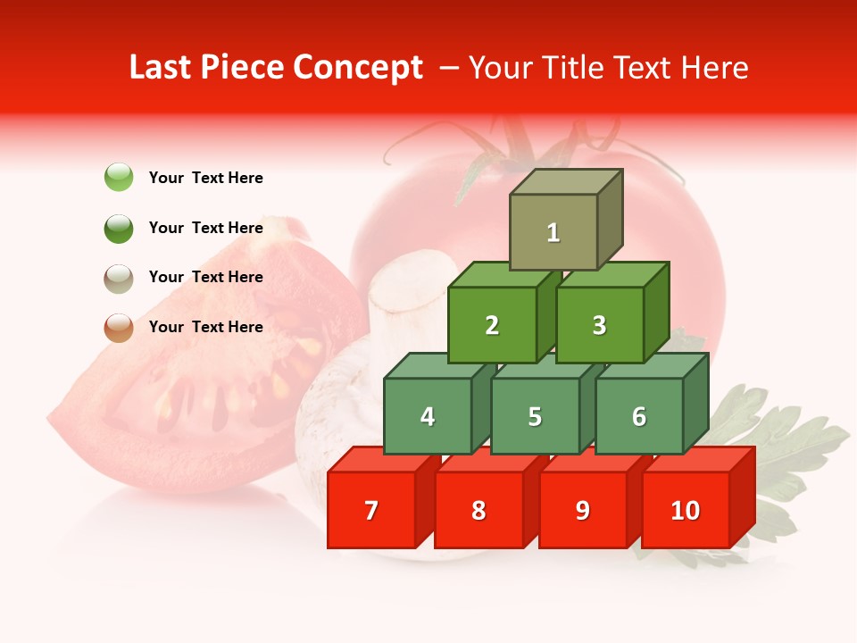 Red Parsley Isolated PowerPoint Template