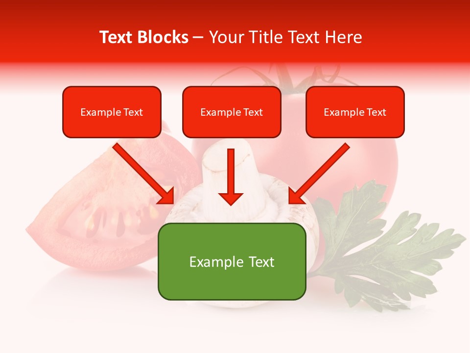 Red Parsley Isolated PowerPoint Template
