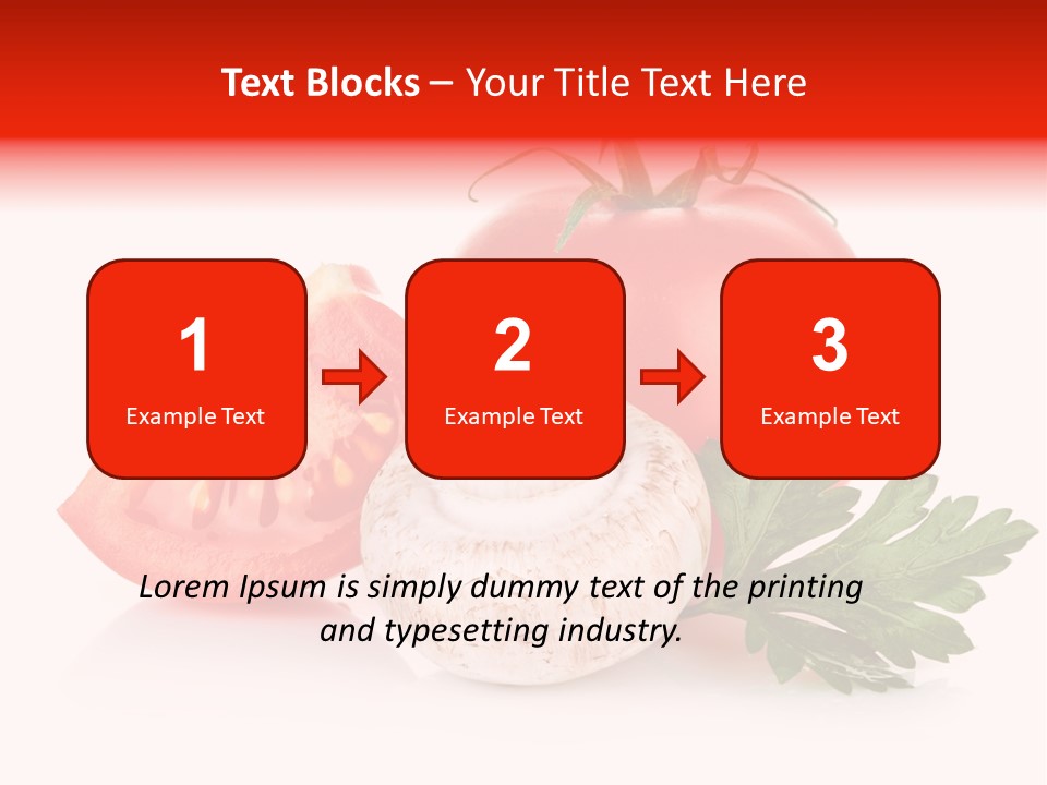 Red Parsley Isolated PowerPoint Template