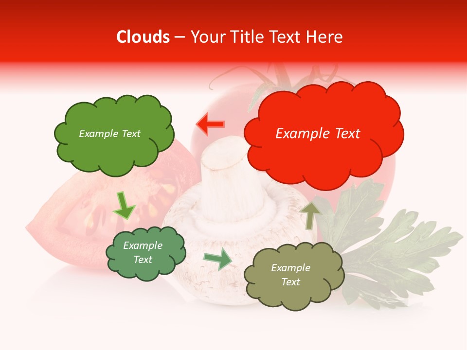 Red Parsley Isolated PowerPoint Template