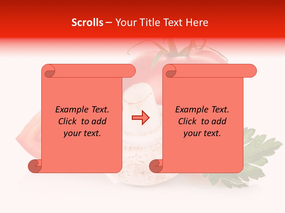 Red Parsley Isolated PowerPoint Template
