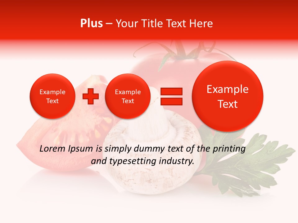 Red Parsley Isolated PowerPoint Template