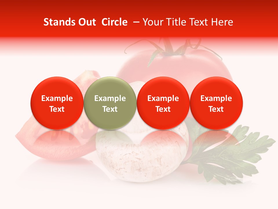 Red Parsley Isolated PowerPoint Template