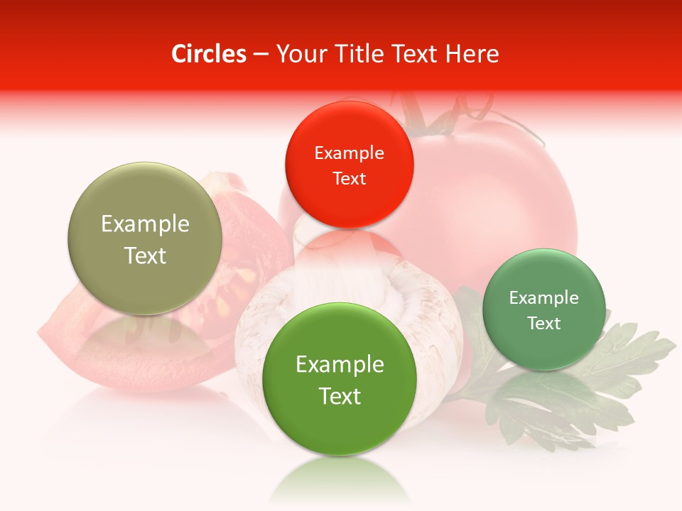 Red Parsley Isolated PowerPoint Template