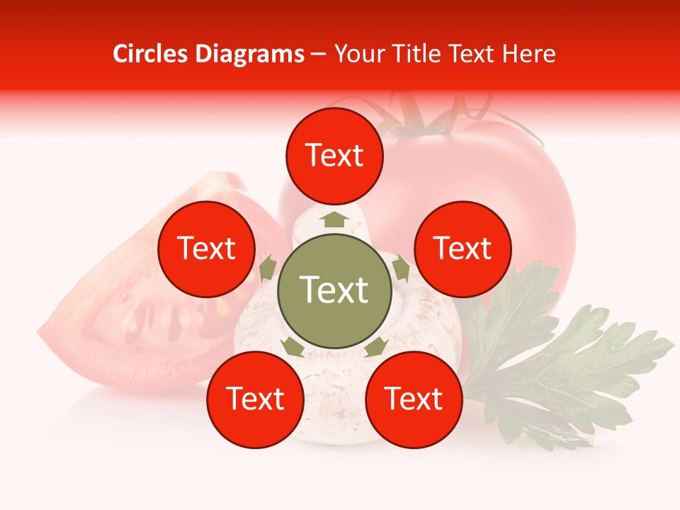 Red Parsley Isolated PowerPoint Template